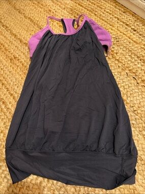 lululemon athletica Black Tank with Purple Accents